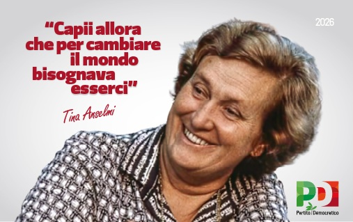 Tessera PD 2026 dedicata a Tina Anselmi
